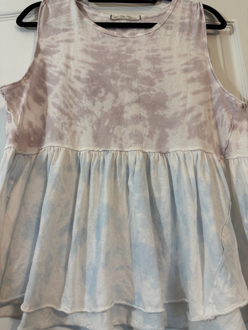 We The Free soft lavender and light blue tie-dye tank - Picture 3 of 7
